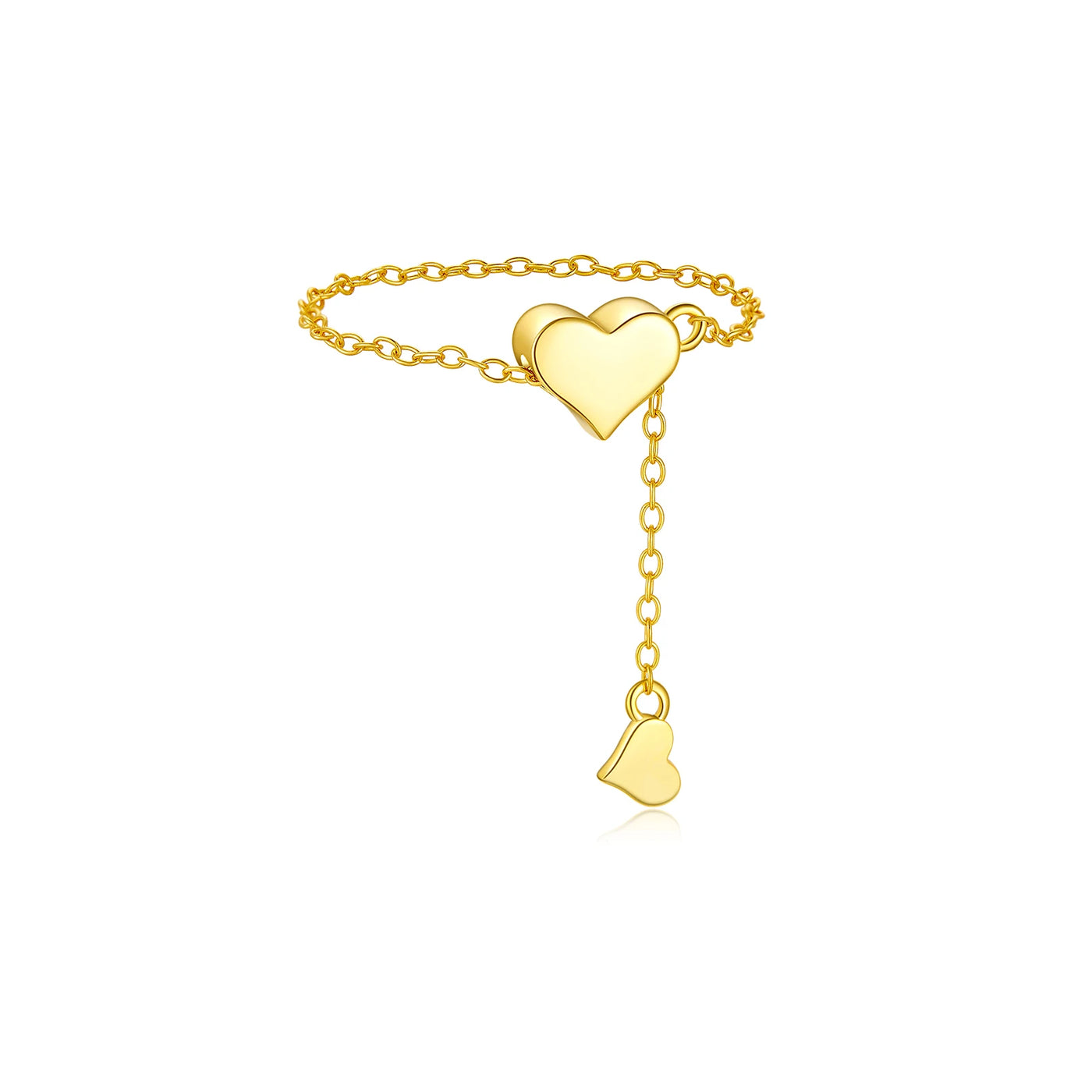 Premium 925 Sterling Silver Heart Pendant Necklace - Adjustable Chain