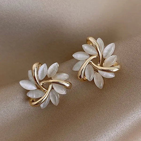 Rhinestone Stud Earrings - Statement Jewelry
