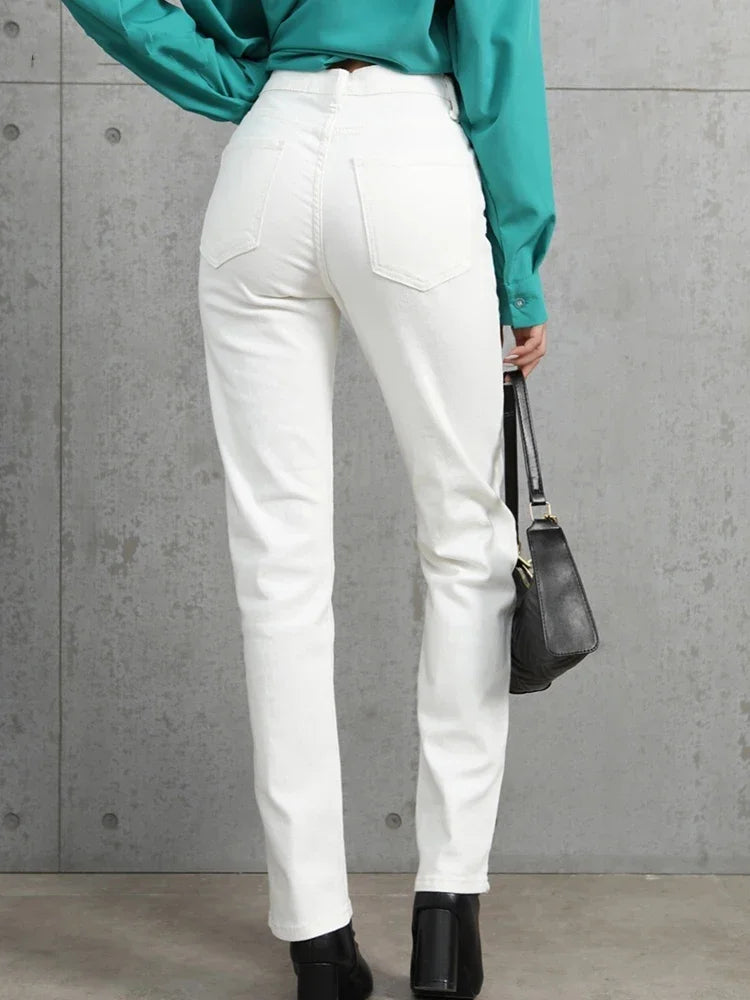 High-Waist Straight-Leg Jeans - Everyday Denim