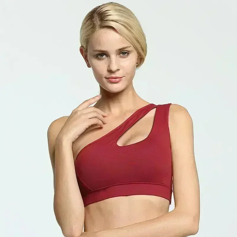 One-Shoulder Performance Sports Bra