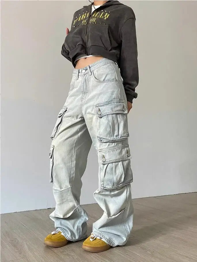 Cargo Wide-Leg Jeans - Everyday Denim
