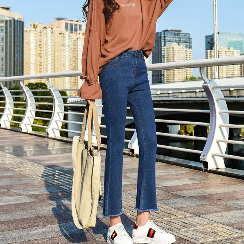 High-Waist Flare-Leg Jeans - Everyday Denim