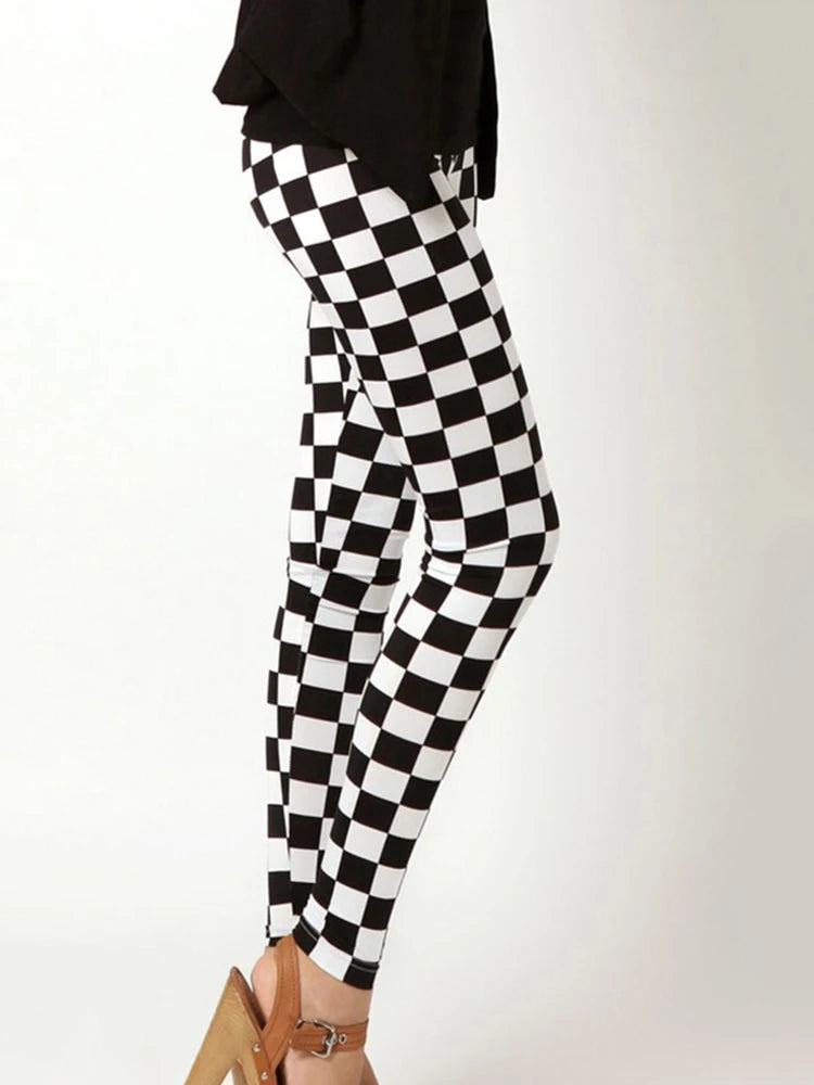 Printed Fashion Leggings - Stretch Everyday Comfort Fit