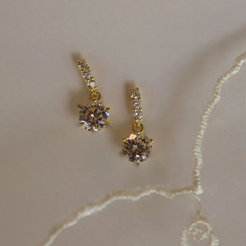 925 Silver Stud Earrings - Elegant Jewelry