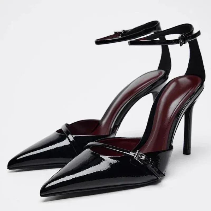 Luxury Rhinestone Heeled Sandals - Clear Party Pump Style