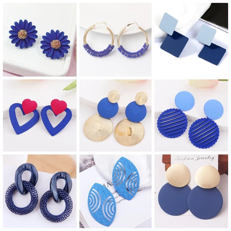 Geometric Dangle Earrings