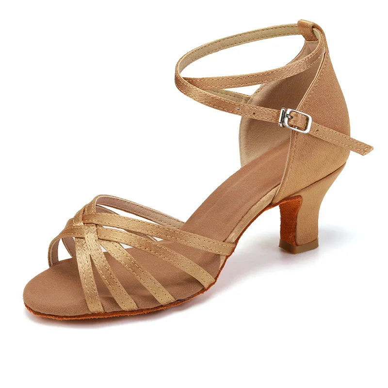 Premium Latin Dance Heels - Professional Ballroom Shoes