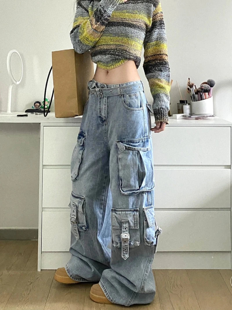Cargo Wide-Leg Jeans - Everyday Denim