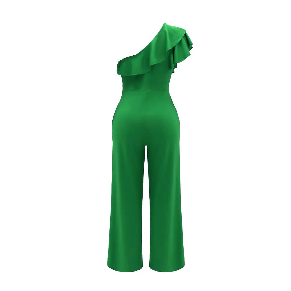 One-Shoulder Jumpsuit - Office & Occasion Wear