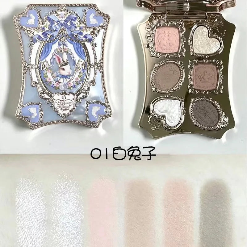 5-Color Eyeshadow Palette - Matte & Shimmer Pigment Collection