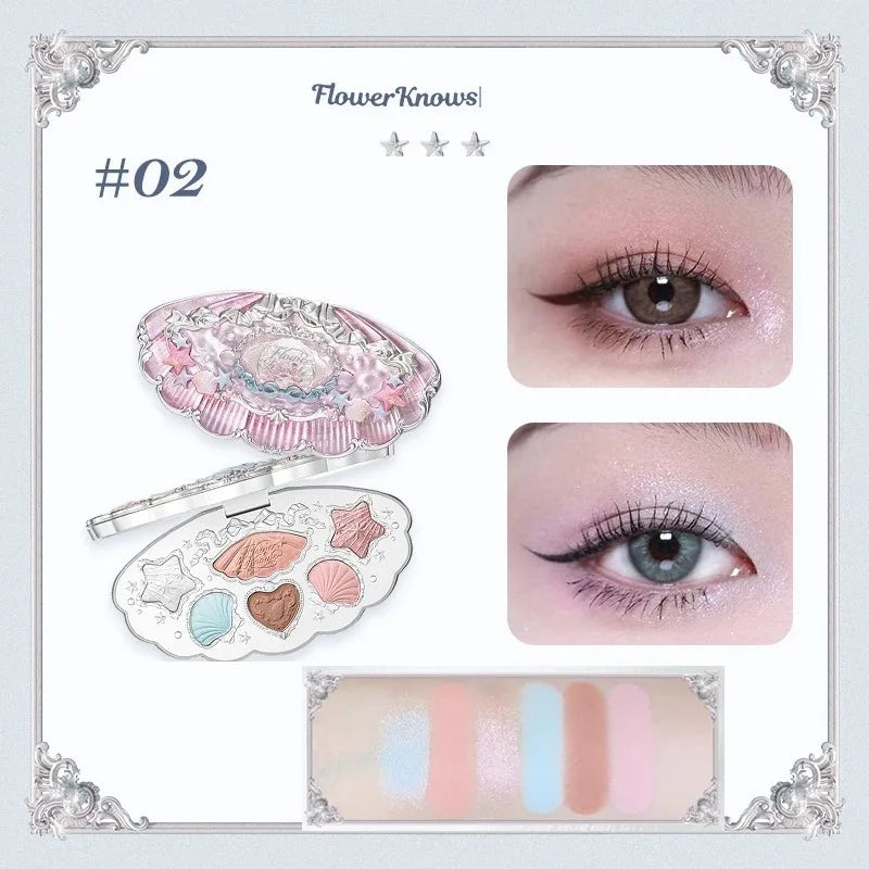 5-Color Eyeshadow Palette - Matte & Shimmer Pigment Collection