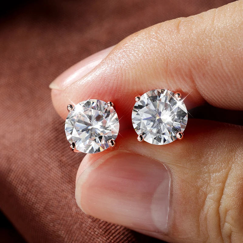 925 Silver Stud Earrings - Elegant Jewelry