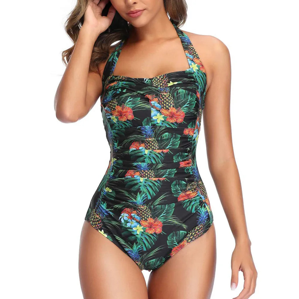 Push-Up One-Piece Swimsuit - Slim Fit Padded Monokini