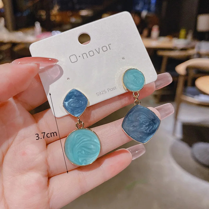 Geometric Dangle Earrings