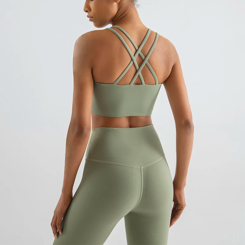 Cross-Back Performance Sports Bra