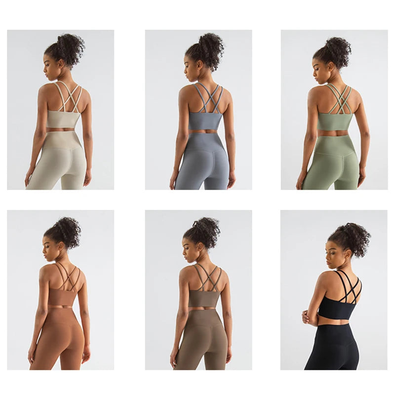 Cross-Back Performance Sports Bra