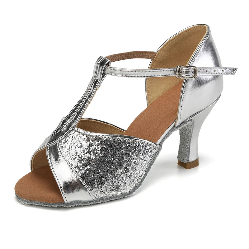 Premium Latin Dance Heels - Professional Ballroom Shoes