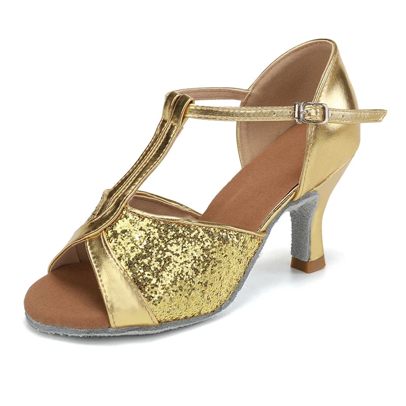 Premium Latin Dance Heels - Professional Ballroom Shoes