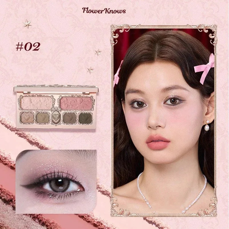 5-Color Eyeshadow Palette - Matte & Shimmer Pigment Collection
