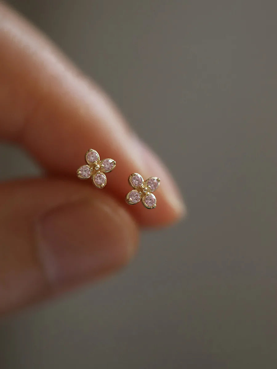 925 Silver Stud Earrings - Elegant Jewelry
