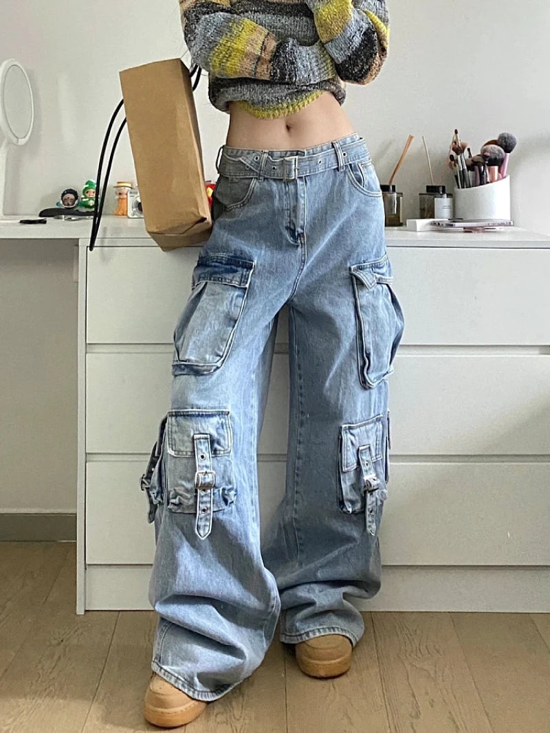 Cargo Wide-Leg Jeans - Everyday Denim