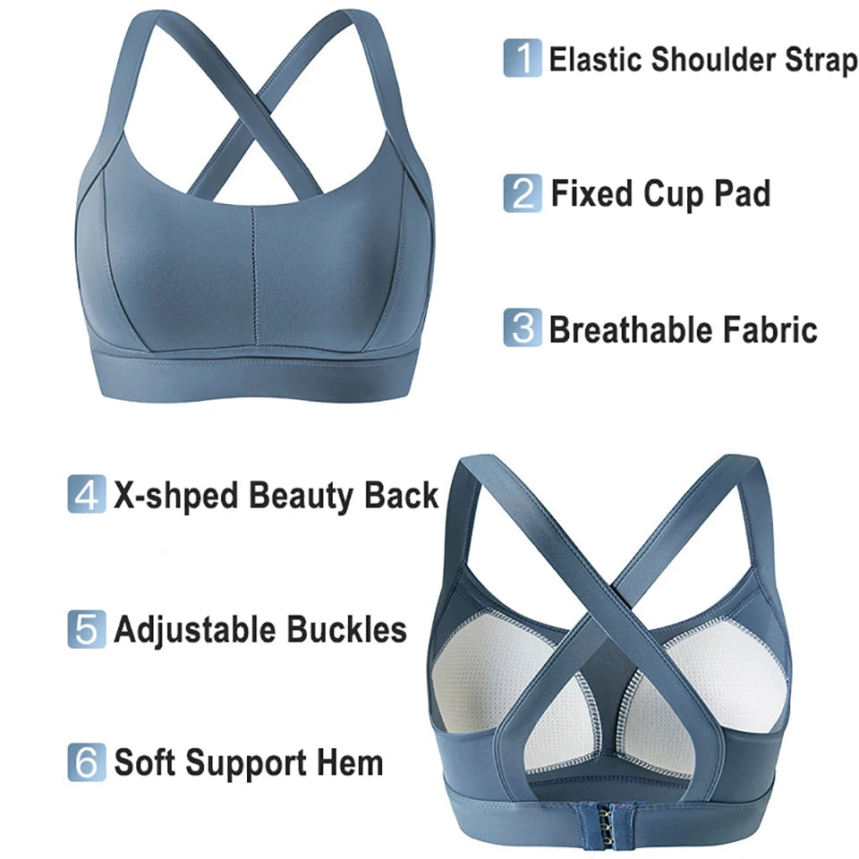 Cross-Back Performance Sports Bra