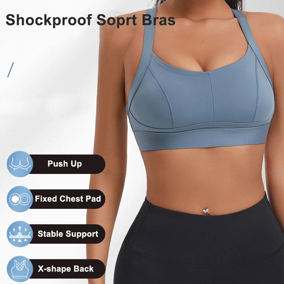 Cross-Back Performance Sports Bra