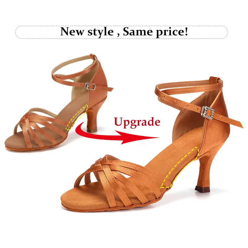 Premium Latin Dance Heels - Professional Ballroom Shoes