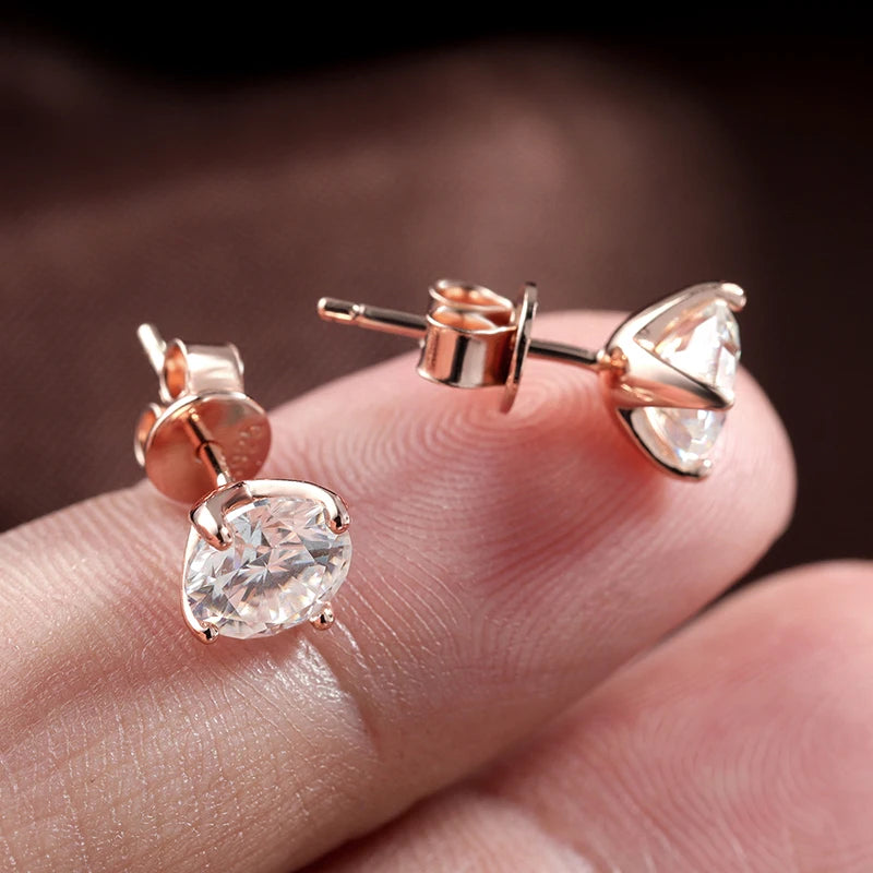 925 Silver Stud Earrings - Elegant Jewelry