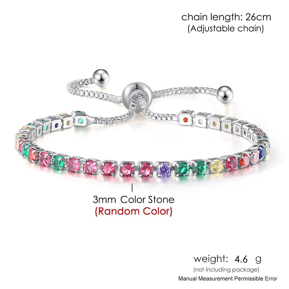 Colorful Tennis Bracelet