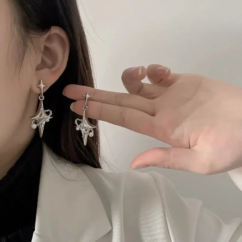 Crystal Drop Earrings - Statement Jewelry