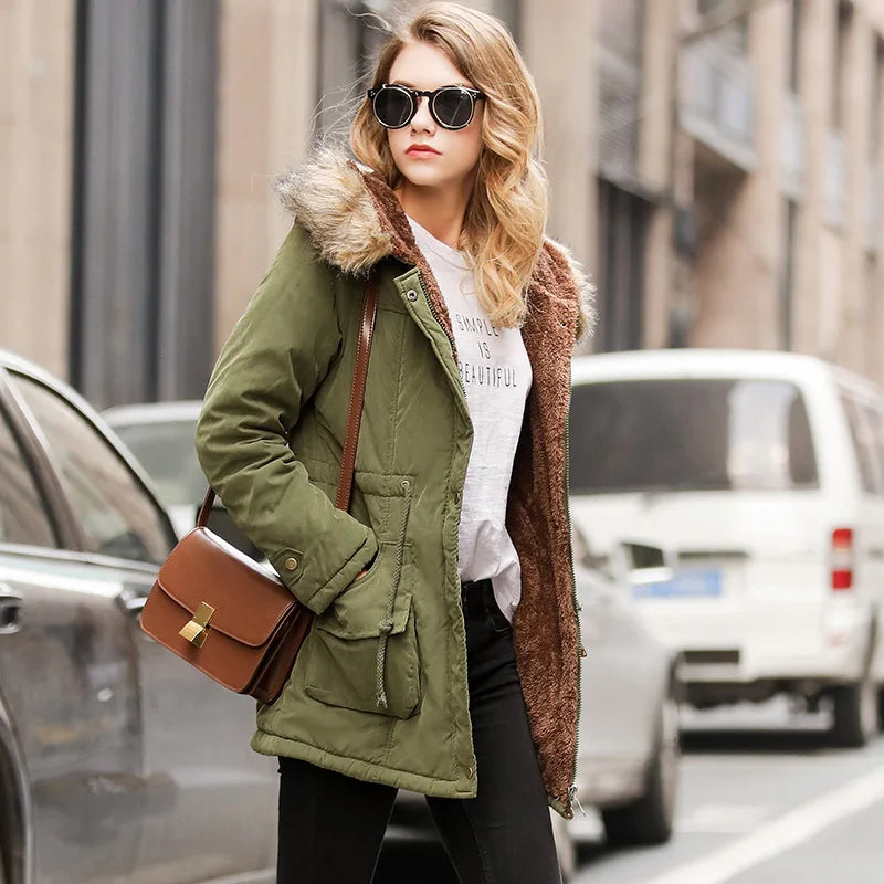 Premium Hooded Winter Parka - Warm Cotton-Padded Coat