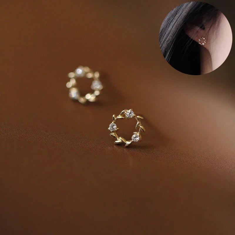925 Silver Stud Earrings - Elegant Jewelry