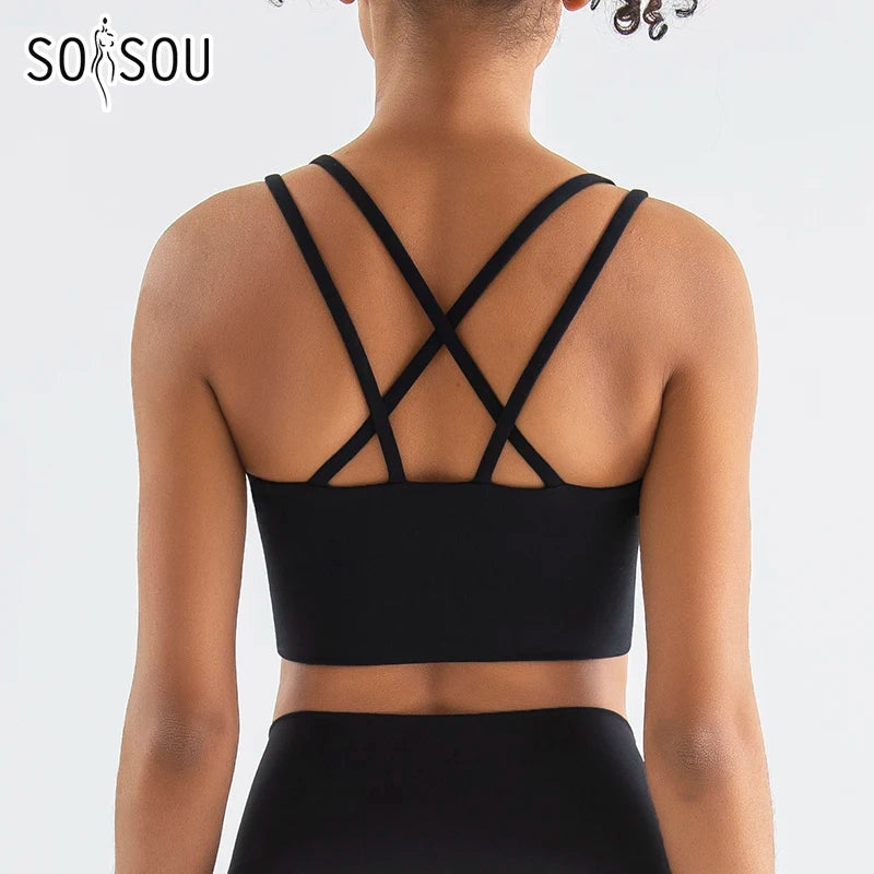 Cross-Back Performance Sports Bra
