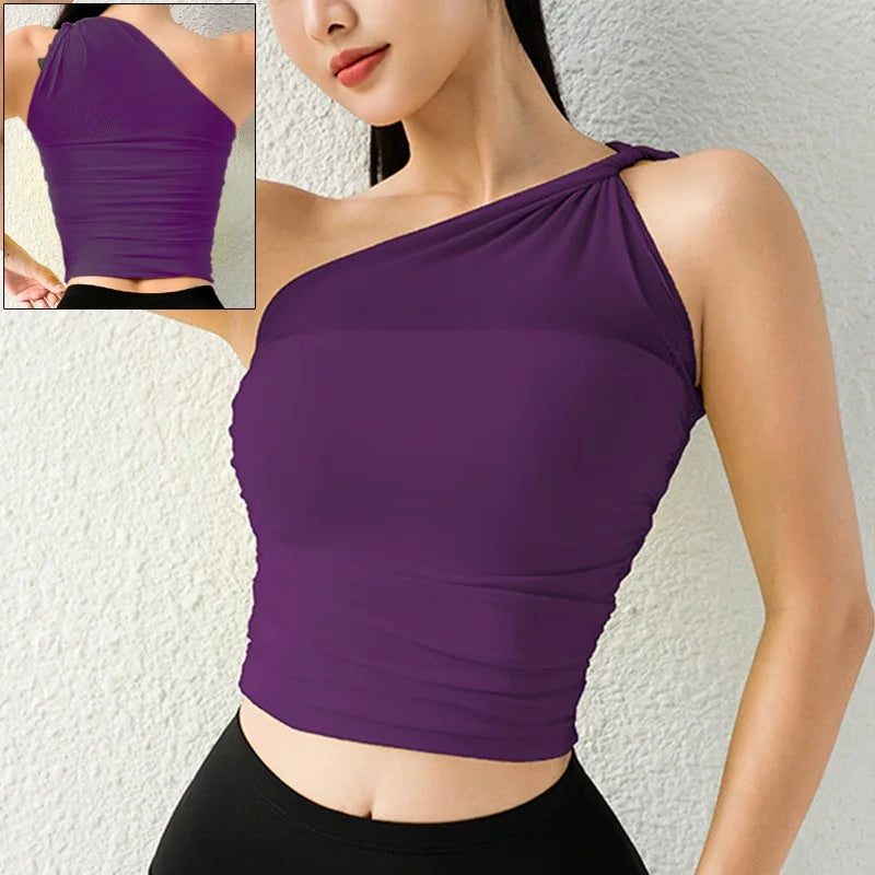 One-Shoulder Performance Sports Bra