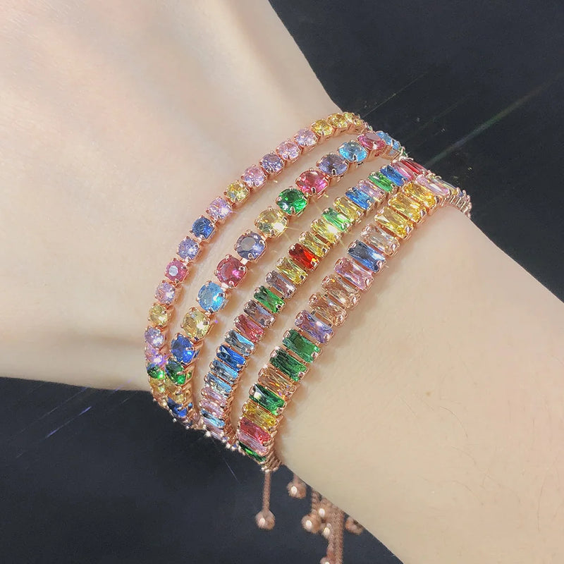 Colorful Tennis Bracelet