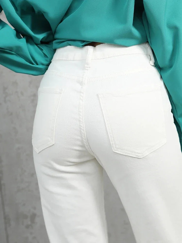 High-Waist Straight-Leg Jeans - Everyday Denim