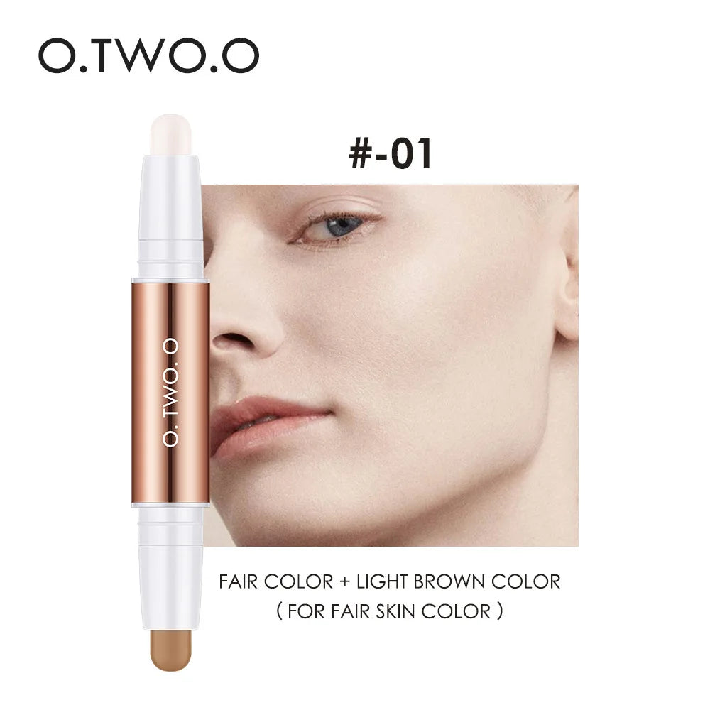 Double-Head Contour Stick - Waterproof Matte Highlight & Conceal