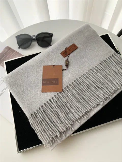 Premium Solid Winter Scarf - Soft Long Shawl Wrap
