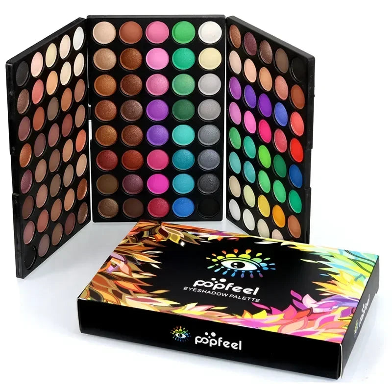 120-Color Eyeshadow Palette - Matte & Shimmer Pigment Collection