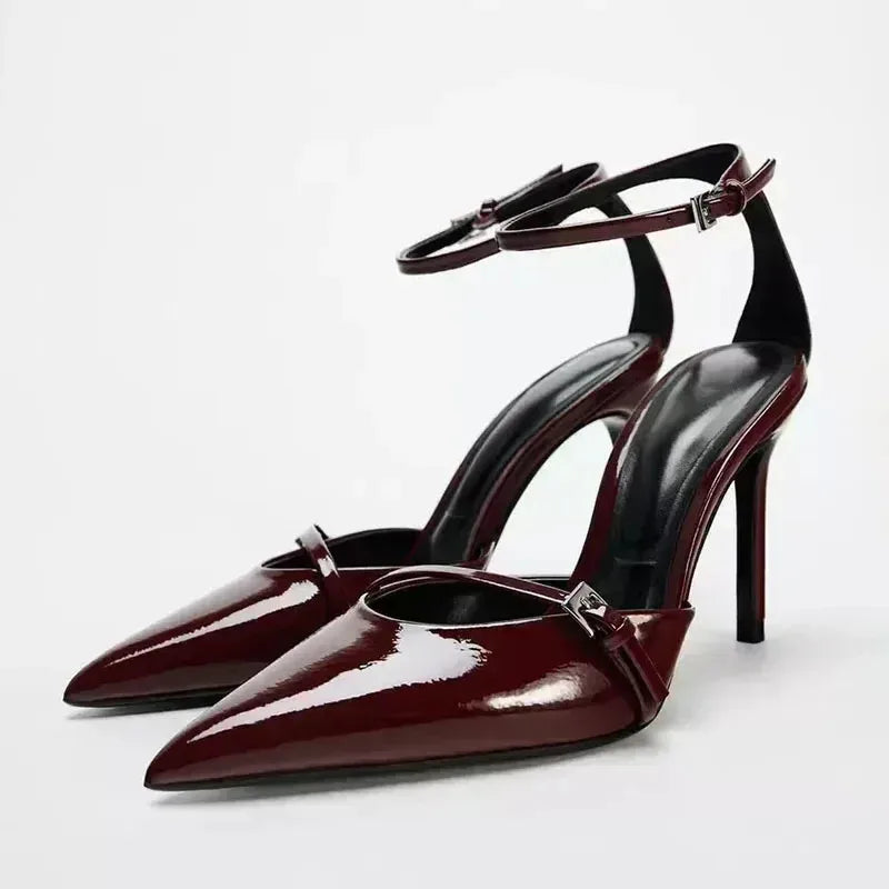 Luxury Rhinestone Heeled Sandals - Clear Party Pump Style