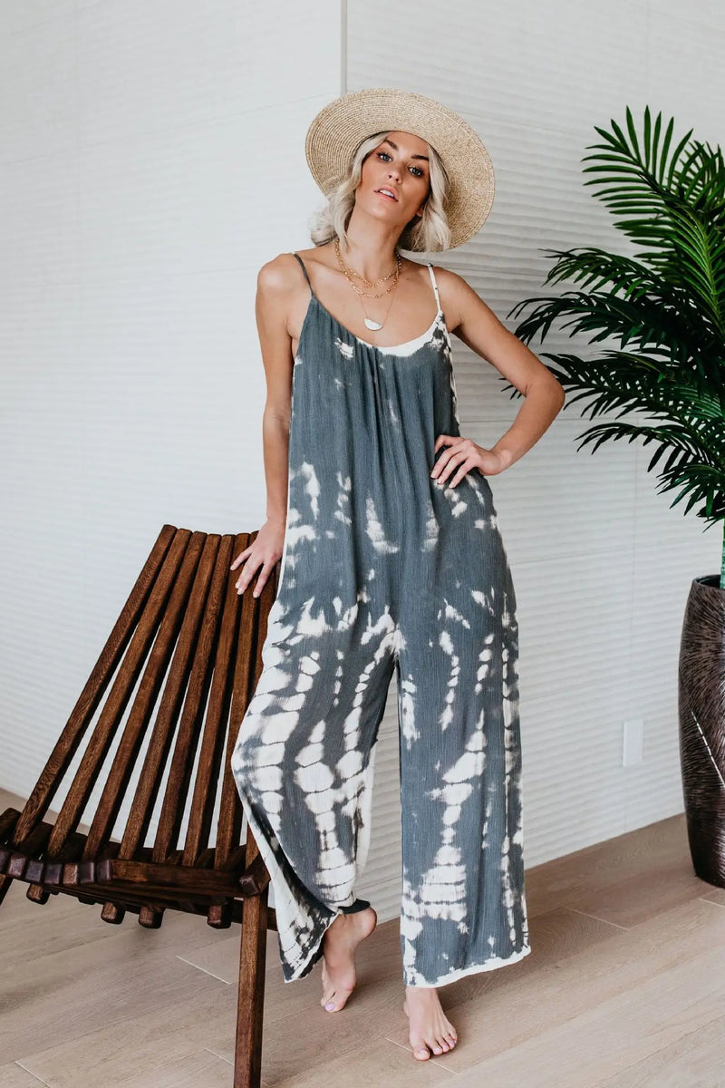 Wide-Leg Jumpsuit - Office & Occasion Wear
