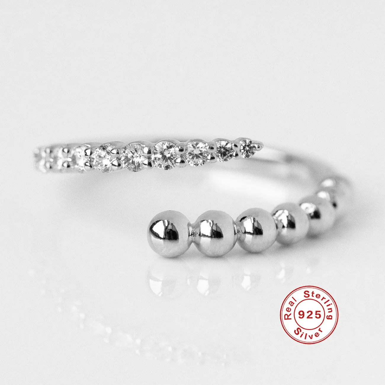 Premium Snake Adjustable Ring - 925 Sterling Silver