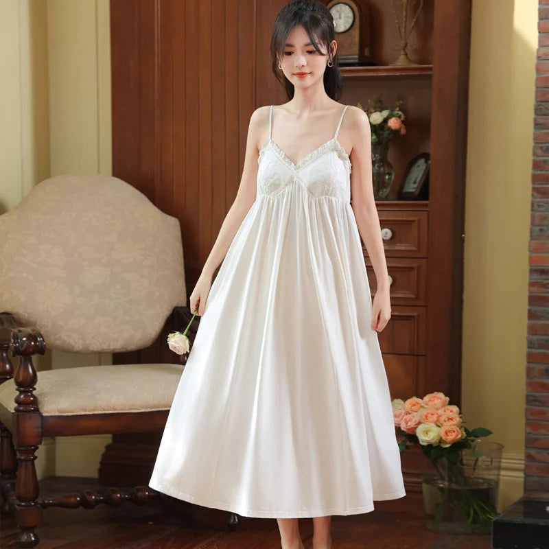 Princess Mesh Pajama Dress - Romantic Palace-Style Sleepwear