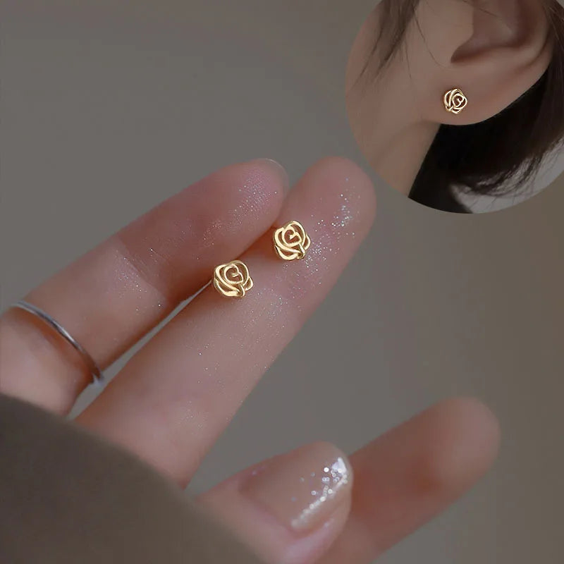 925 Silver Stud Earrings - Elegant Jewelry