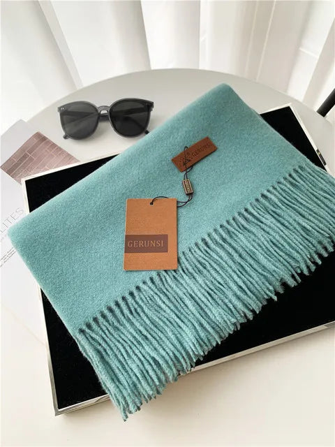 Premium Solid Winter Scarf - Soft Long Shawl Wrap
