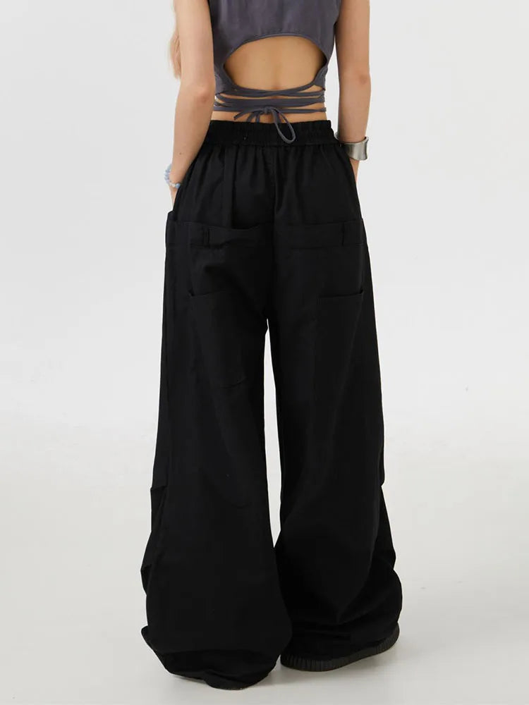 Y2K High-Waist Cargo Pants - Relaxed Streetwear Trousers