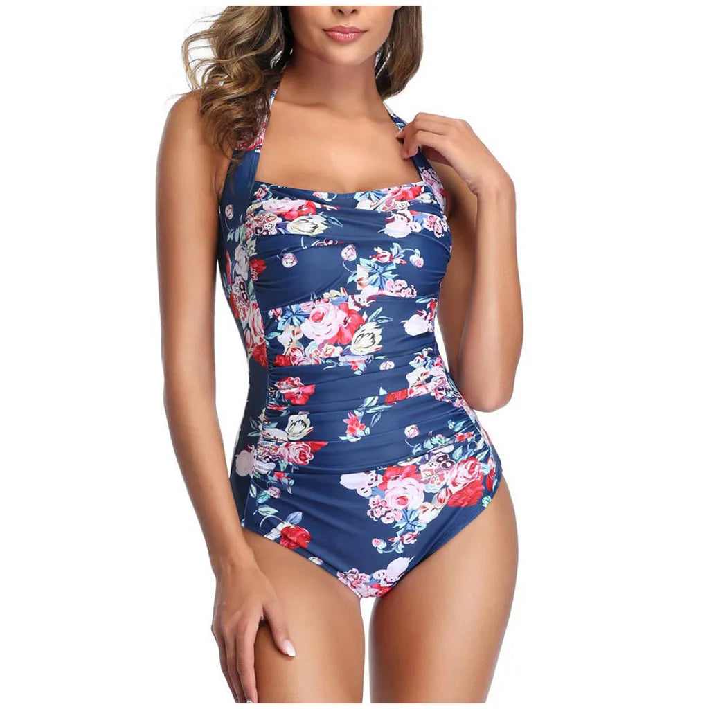 Push-Up One-Piece Swimsuit - Slim Fit Padded Monokini