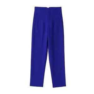 Slim High-Waist Pencil Pants - Chic Office Trousers