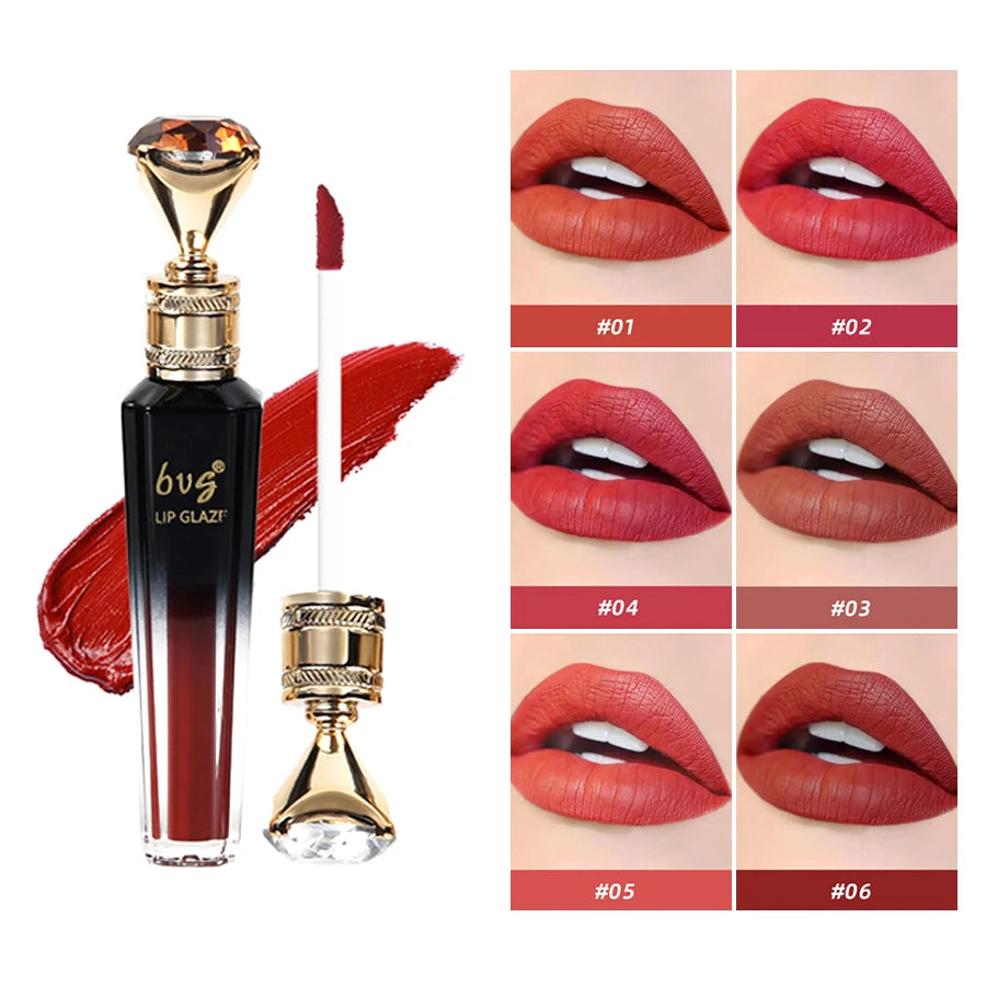 Velvet Matte Lip Gloss - Moisturizing Waterproof Color